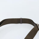 PRADA Shoulder Bag Nylon Khaki Silver Auth 172042-8