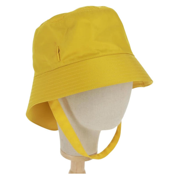 PRADA Hat Nylon Yellow Auth 172043M