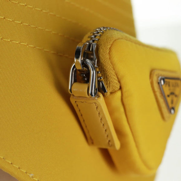 PRADA Hat Nylon Yellow Auth 172043M