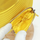 PRADA Hat Nylon Yellow Auth 172043M-10