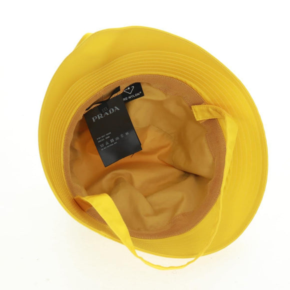 PRADA Hat Nylon Yellow Auth 172043M