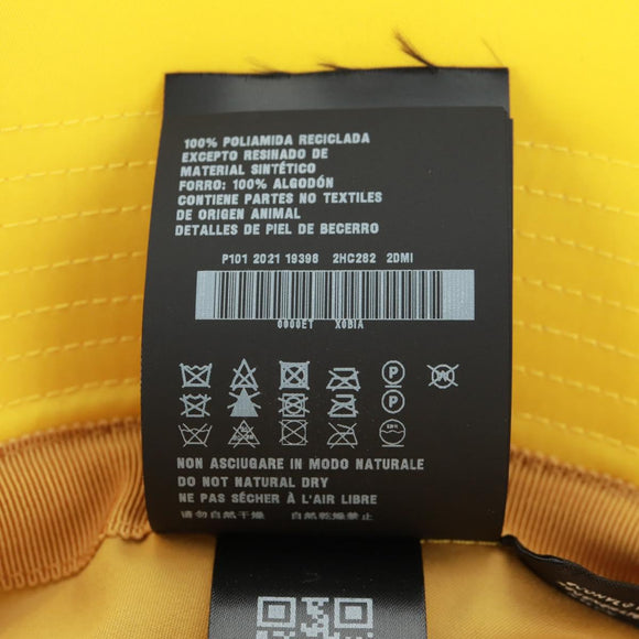 PRADA Hat Nylon Yellow Auth 172043M
