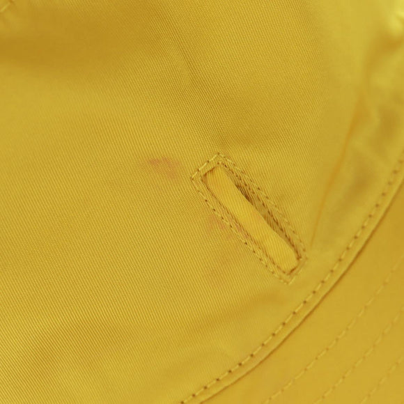 PRADA Hat Nylon Yellow Auth 172043M