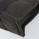 HERMES Her Line PM Hand Bag Canvas Gray Auth 172046-10