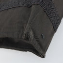 HERMES Her Line PM Hand Bag Canvas Gray Auth 172046-13