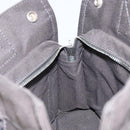 HERMES Her Line PM Hand Bag Canvas Gray Auth 172046-17
