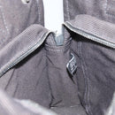 HERMES Her Line PM Hand Bag Canvas Gray Auth 172046-18