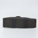 HERMES Her Line PM Hand Bag Canvas Gray Auth 172046-9