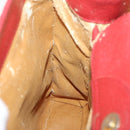GUCCI Bamboo Hand Bag Leather Red Gold 002 1186 0260 Auth 172051-17