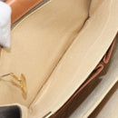 CELINE Macadam Canvas Horsebit Shoulder Bag PVC Leather Brown Gold Auth 172052-20