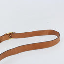 CELINE Macadam Canvas Horsebit Shoulder Bag PVC Leather Brown Gold Auth 172052-8