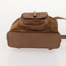 GUCCI Bamboo Backpack Suede Brown Gold 003 2852 0030 0 Auth 172054-5