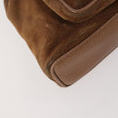 GUCCI Bamboo Backpack Suede Brown Gold 003 2852 0030 0 Auth 172054-17