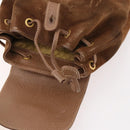 GUCCI Bamboo Backpack Suede Brown Gold 003 2852 0030 0 Auth 172054-10