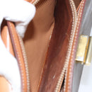 CELINE Macadam Canvas Hand Bag PVC Leather Brown Gold Auth 172055-23