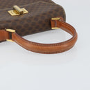 CELINE Macadam Canvas Hand Bag PVC Leather Brown Gold Auth 172055-7