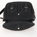 GUCCI GG Canvas Schoudertas Zwart Zilver 114269 Auth 172056-10