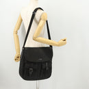 GUCCI GG Canvas Schoudertas Zwart Zilver 114269 Auth 172056-25
