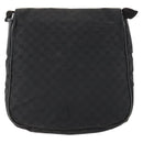 GUCCI GG Canvas Schoudertas Zwart Zilver 114269 Auth 172056-2