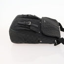 GUCCI GG Canvas Schoudertas Zwart Zilver 114269 Auth 172056-3