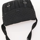 GUCCI GG Canvas Schoudertas Zwart Zilver 114269 Auth 172056-6