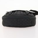 GUCCI GG Canvas Schoudertas Zwart Zilver 114269 Auth 172056-5