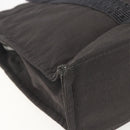 HERMES Her Line Tote MM Hand Bag Canvas Gray Silver Auth 172058-9