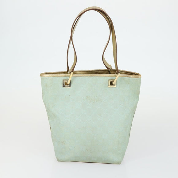 GUCCI GG Canvas Shoulder Bag 2 Set Baby Blue Beige Auth 172063