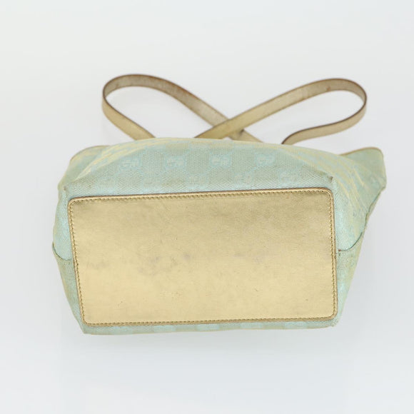 GUCCI GG Canvas Shoulder Bag 2 Set Baby Blue Beige Auth 172063