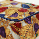 CHANEL Matelasse Chain Shoulder Bag Silk Multicolor Gold CC Auth 172070SAV-11