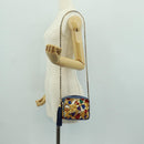 CHANEL Matelasse Chain Shoulder Bag Silk Multicolor Gold CC Auth 172070SAV-23