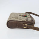GUCCI GG Supreme Web Sherry Line Bag PVC Beige Gold 116 02 089 Auth 172071-3