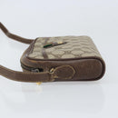 GUCCI GG Supreme Web Sherry Line Bag PVC Beige Gold 116 02 089 Auth 172071-4