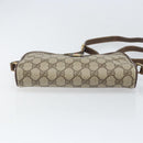 GUCCI GG Supreme Web Sherry Line Bag PVC Beige Gold 116 02 089 Auth 172071-5