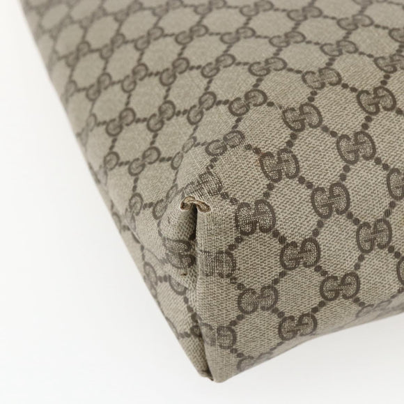 GUCCI GG Supreme Web Sherry Line Tote Bag PVC Beige Red 39 02 003 Auth 172074