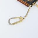 LOUIS VUITTON Multicolor Pochette Cles Coin Purse Black M13664 LV Auth 172076-8