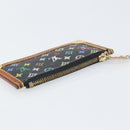LOUIS VUITTON Multicolor Pochette Cles Coin Purse Black M13664 LV Auth 172076-5