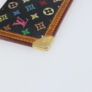 LOUIS VUITTON Multicolor Pochette Cles Coin Purse Black M13664 LV Auth 172076-14