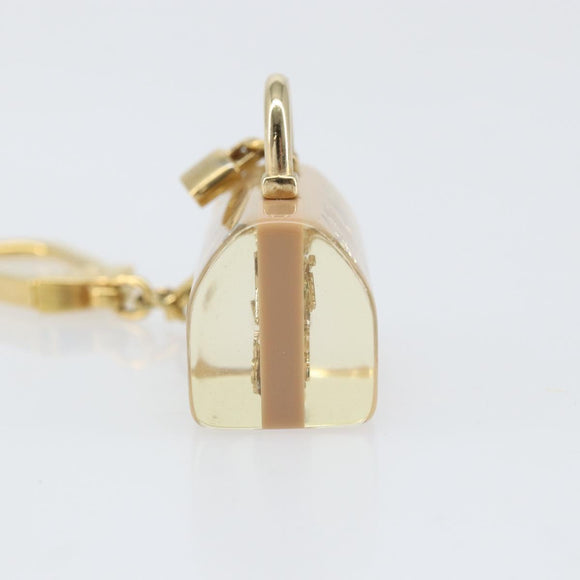 LOUIS VUITTON Porte Cles Speedy Unclusion Charm Gold Tone M65416 LV Auth 172077