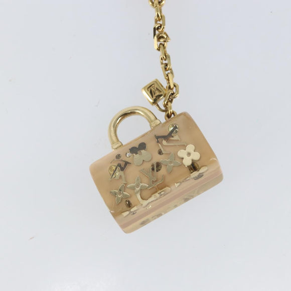 LOUIS VUITTON Porte Cles Speedy Unclusion Charm Gold Tone M65416 LV Auth 172077