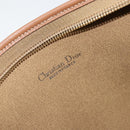 Christian Dior Honeycomb Canvas Clutch Bag PVC Beige Gold Auth 172084-10