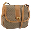 GUCCI Micro GG Supreme Shoulder Bag PVC Beige Gold 001 41 4425 Auth 172085-1