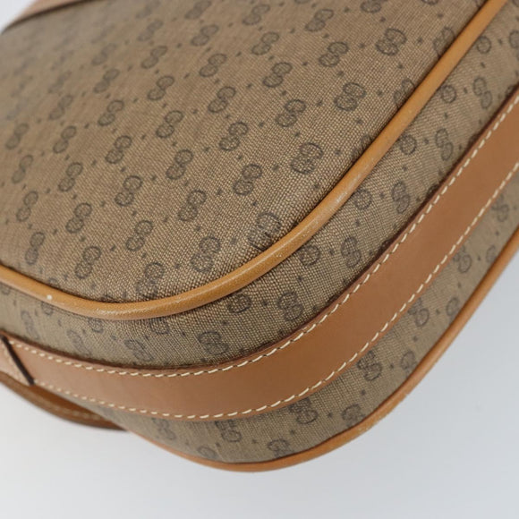 GUCCI Micro GG Supreme Shoulder Bag PVC Beige Gold 001 41 4425 Auth 172085
