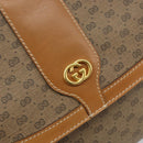 GUCCI Micro GG Supreme Shoulder Bag PVC Beige Gold 001 41 4425 Auth 172085-17