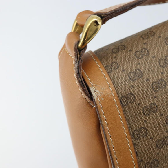 GUCCI Micro GG Supreme Shoulder Bag PVC Beige Gold 001 41 4425 Auth 172085