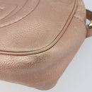 GUCCI Shoulder Bag Leather Pink Gold 308364 Auth 172086A-14