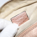 GUCCI Shoulder Bag Leather Pink Gold 308364 Auth 172086A-12