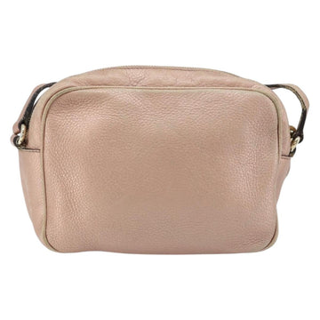 GUCCI Shoulder Bag Leather Pink Gold 308364 Auth 172086A - 0