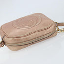 GUCCI Shoulder Bag Leather Pink Gold 308364 Auth 172086A-6