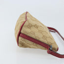 GUCCI GG Canvas Hand Bag Beige Silver 07198 Auth 172088-3
